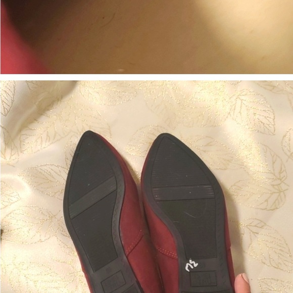 Time Tru memory foam Maroon color Flats Size 8.5 - Picture 6 of 7